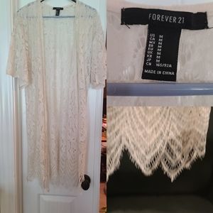 Forever 21 Lace Kimono - Size M